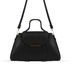 BagX - Opal Black PU Leather Shoulderbag, Black