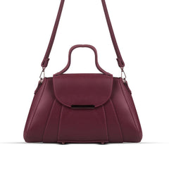 BagX - Opal Maroon PU Leather Shoulderbag, Maroon