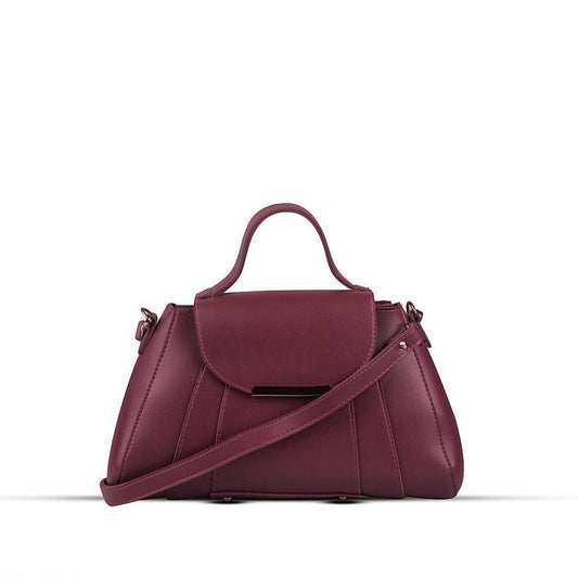 BagX - Opal Maroon PU Leather Shoulderbag, Maroon