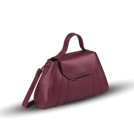 BagX - Opal Maroon PU Leather Shoulderbag, Maroon