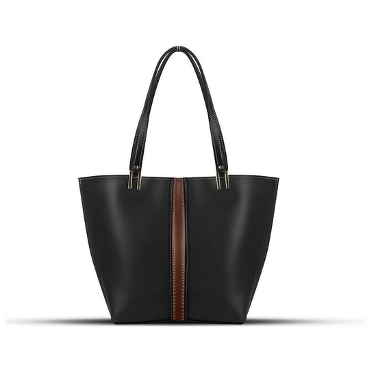 BagX - Celeste Black PU Leather Totebag, Black