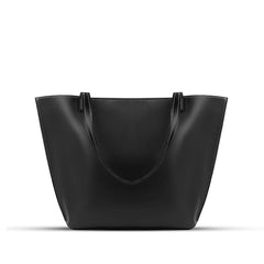 BagX - Celeste Black PU Leather Totebag, Black