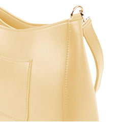 BagX - Decide Beige PU Leather Shoulderbag, Beige