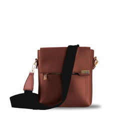 BagX - Quest Choco PU Leather Crossbody, Brown