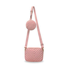 BagX - Aura Prime Pink PU Leather Crossbody, Pink