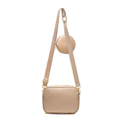 BagX - Aura Prime Beige PU Leather Crossbody, Beige