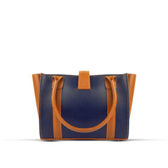 BagX - Coral Blue PU Leather Shoulderbag, Blue