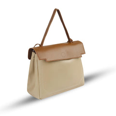 BagX - Aurora Beige PU Leather Shoulderbag, Beige