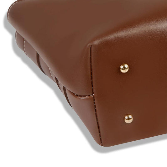 BagX - Poppy Choco PU Leather Shoulderbag, Brown