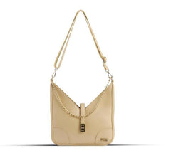 BagX - Sonnet Beige PU Leather Shoulderbag, Beige