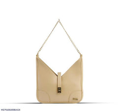 BagX - Sonnet Beige PU Leather Shoulderbag, Beige