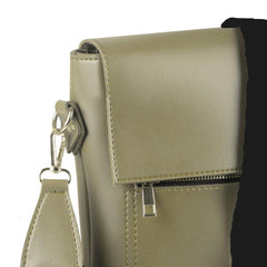 BagX - Quest Beige PU Leather Crossbody, Beige