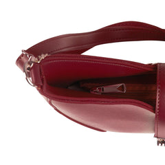 BagX - Sonnet Maroon PU Leather Shoulderbag, Maroon