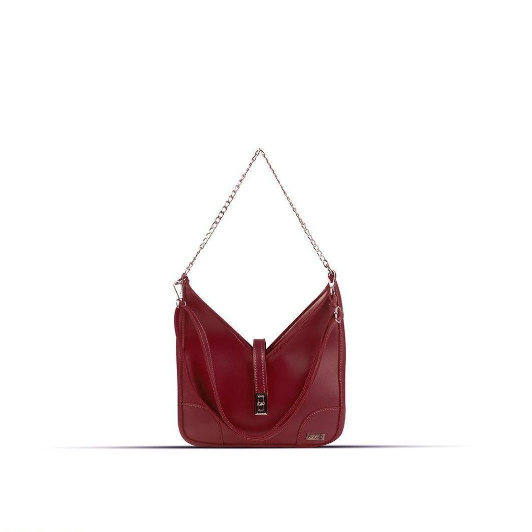 BagX - Sonnet Maroon PU Leather Shoulderbag, Maroon