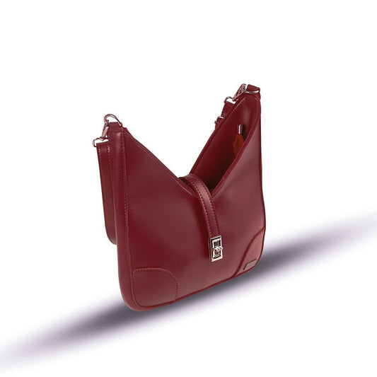 BagX - Sonnet Maroon PU Leather Shoulderbag, Maroon