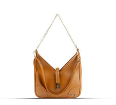 BagX - Sonnet Brown PU Leather Shoulderbag, Brown