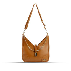 BagX - Sonnet Brown PU Leather Shoulderbag, Brown