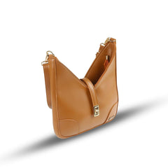 BagX - Sonnet Brown PU Leather Shoulderbag, Brown