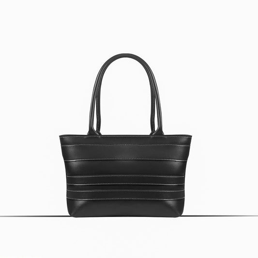 BagX - Poppy Black PU Leather Shoulderbag, Black