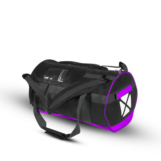 BagX - Journey Duffel Black / PUrple Parachute Duffelbag, Black/PUrple