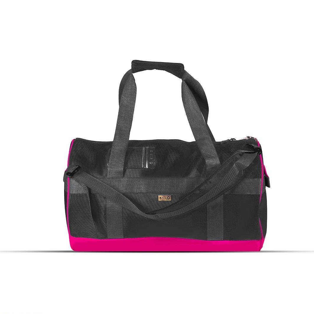 BagX - Journey Duffel Black/ Pink Parachute Duffelbag, Pink