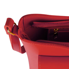 BagX - Coco Red PU Leather Shoulderbag, Red