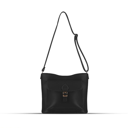 BagX - Coco Black PU Leather Shoulderbag, Black