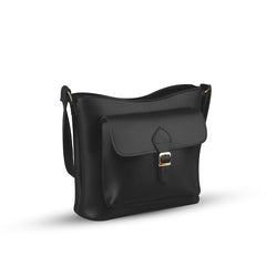 BagX - Coco Black PU Leather Shoulderbag, Black