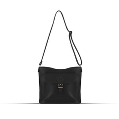 BagX - Coco Black PU Leather Shoulderbag, Black