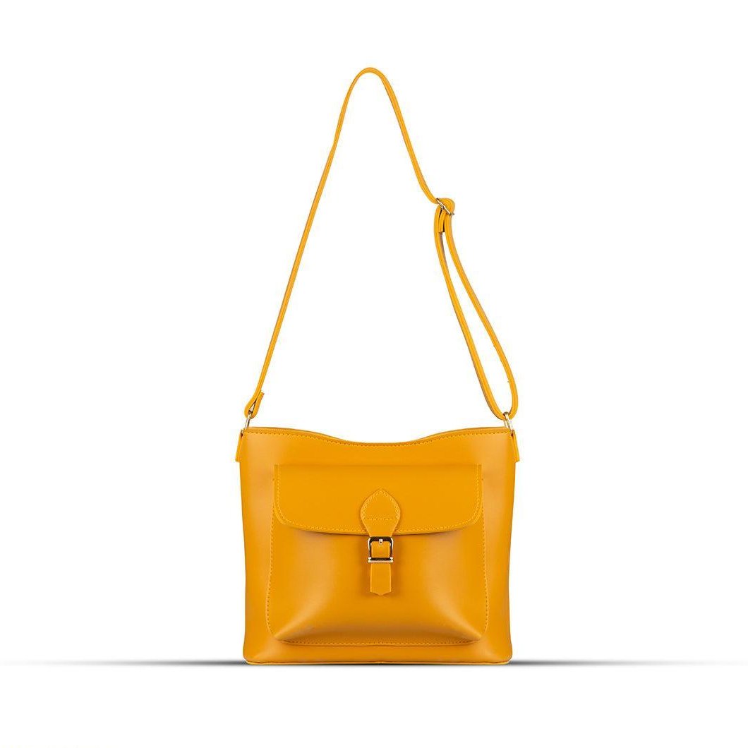 BagX - Coco Yellow PU Leather Shoulderbag, Yellow