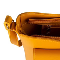 BagX - Coco Yellow PU Leather Shoulderbag, Yellow