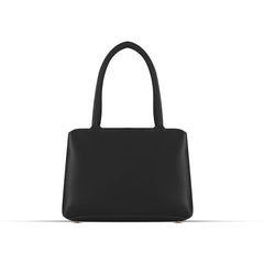 BagX - Pansy Black  PU Leather Shoulderbag, Black