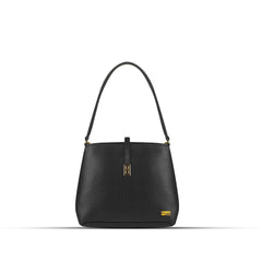 BagX - Marigold Black PU Leather Handbag, Black