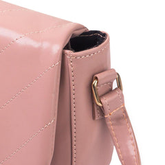 Bag X-Dune Pink Flap Style PU Leather Handbag