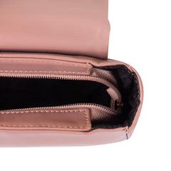 Bag X-Dune Pink Flap Style PU Leather Handbag