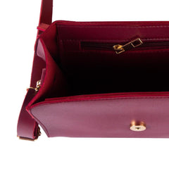 Bag X-Blaze Maroon PU Leather Handbag