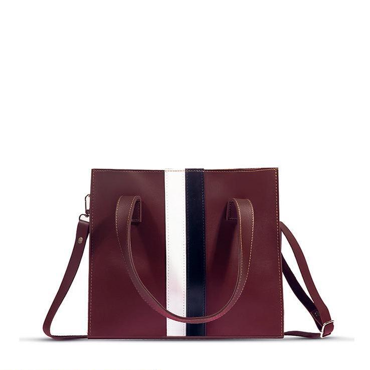 Bag X-Pu Leather Baku Shoulder Bag Maroon