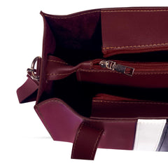 Bag X-Pu Leather Baku Shoulder Bag Maroon