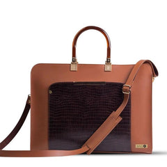 Bag X-Pu Leather Allenora Brown Handbag