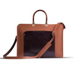 Bag X-Pu Leather Allenora Brown Handbag