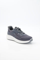 Ladies High Sole Sneakers 613, Gray