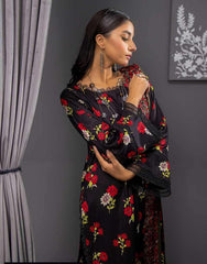 3 Pcs Women Unstitched Linen Printed Suit -Soha