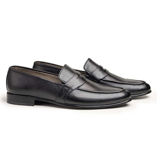 Men's Mystic Black Leather Formal Shoes