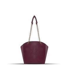 BagX - Claire Maroon PU Leather Totebag, Maroon