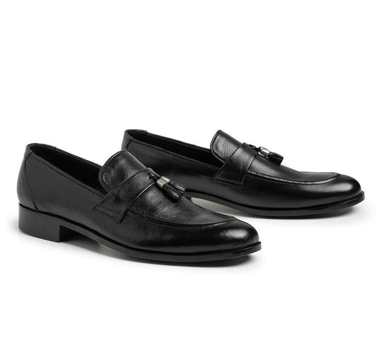 Men's Giant Black Leather Formal Shoes