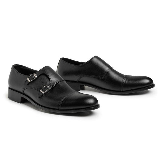 Men's Pirlo Black Leather Formal Shoes