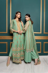 3Pcs Norans Chiffon Embroided Suit