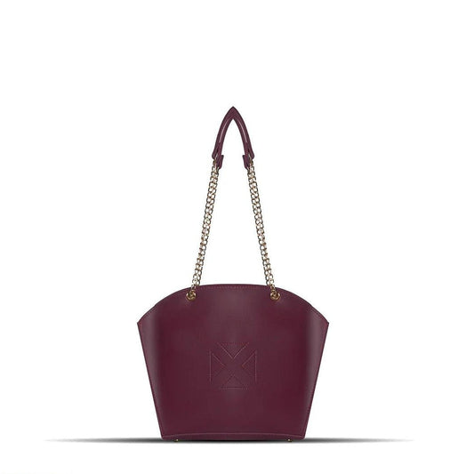 BagX - Claire Maroon PU Leather Totebag, Maroon