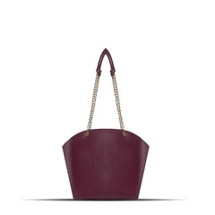 BagX - Claire Maroon PU Leather Totebag, Maroon