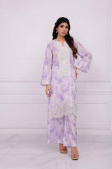 2Pcs Norans Silk Lawn Printed Suit